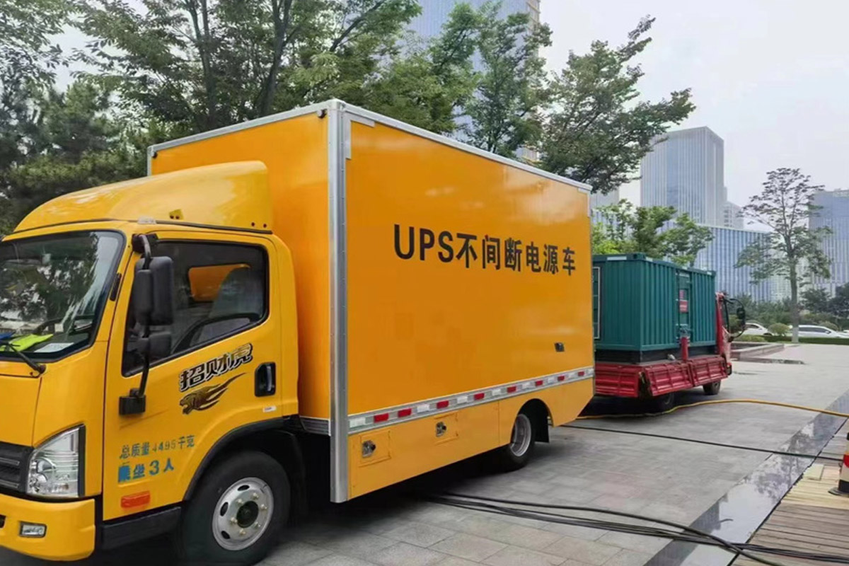 同安发电机租赁施工现场